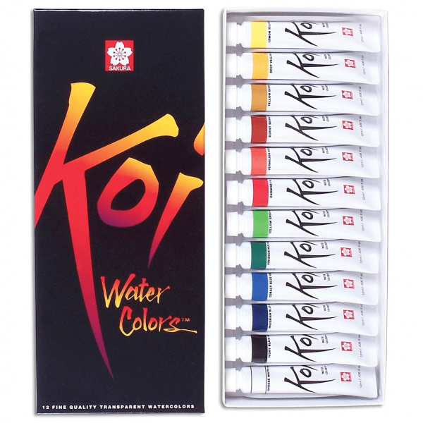 Set Acuarela de 12 Colores de 12 ml Sakura Koi - Imagen 2