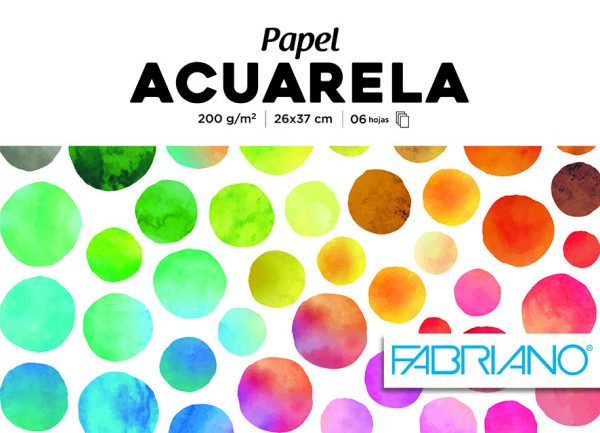 Block Acuarela 200gr Fabriano