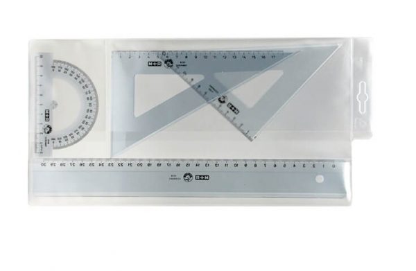 Set de dibujo técnico 4 reglas M+R
