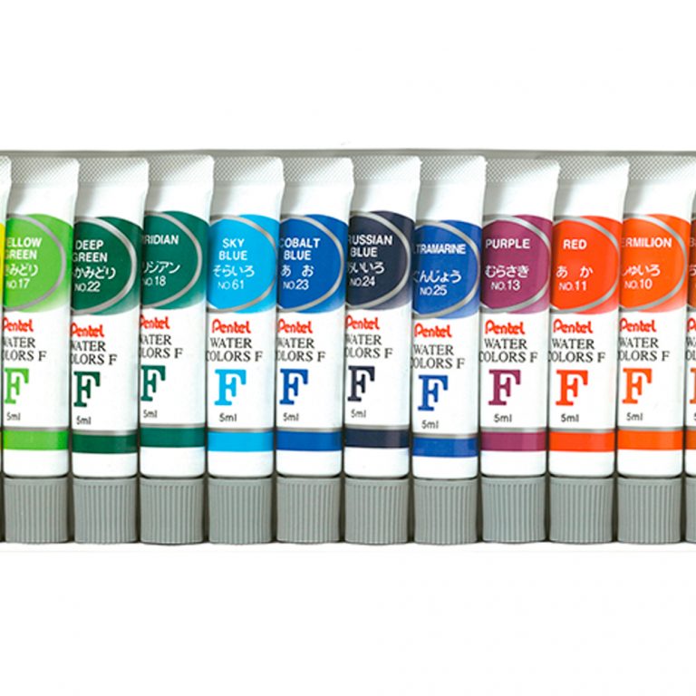 Estuche Acuarela 18 Tubos Pentel