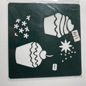 Stencil 14 x 14 cm. diseño 2