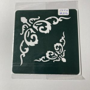 Stencil 10 x 10 cm. diseño 1