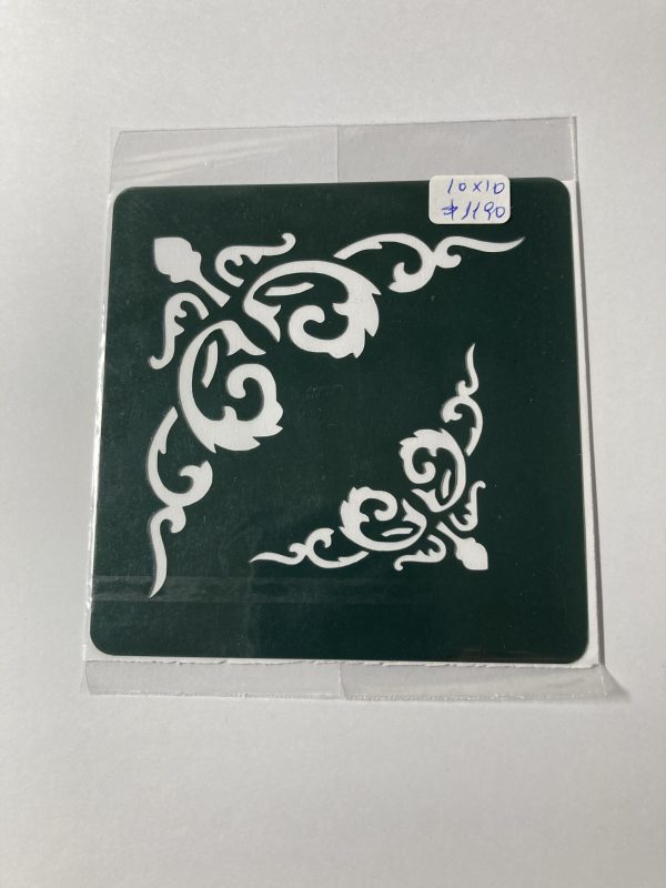 Stencil 10 x 10 cm. diseño 1