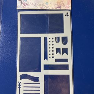 Stencil acetato 10 x 18 cm. diseño 4