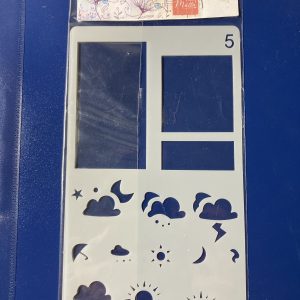 Stencil acetato 10 x 18 cm. diseño 5