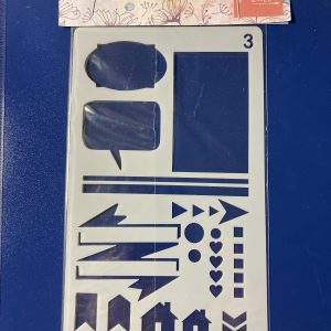 Stencil acetato 10 x 18 cm. diseño 3