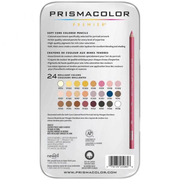 Set Lápices 24 Colores Soft Core Portrait Prismacolor Premier - Imagen 2