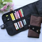 Estuche Enrollable de Lona 38 Lapices - azul