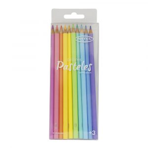 Set 10 Lapices Colores Pasteles Artel