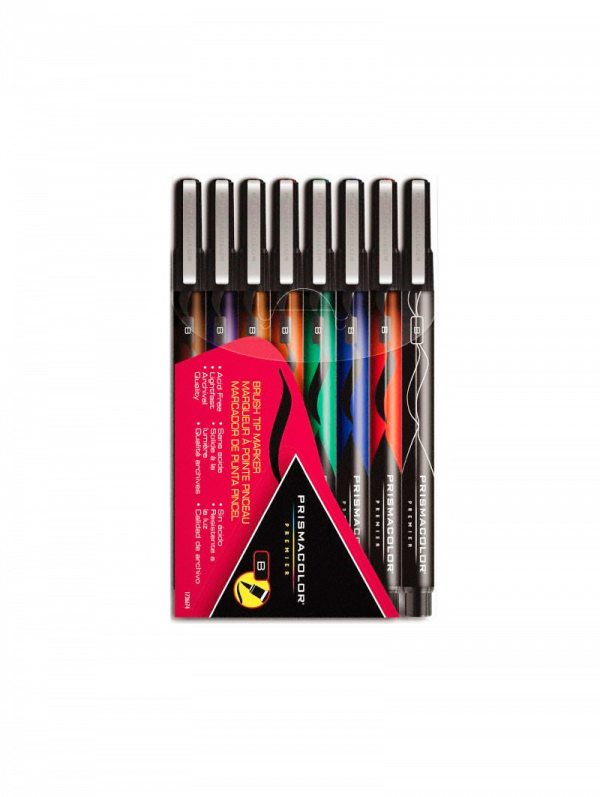 Set 8 Marcadores Punta Pincel Prismacolor Premier