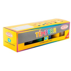 Tempera 12 colores 15 ml. Artel