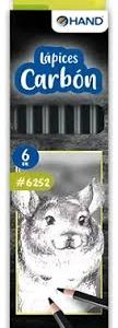 Set 12 Lapices Carbón Soft, Medium y Hard Hand