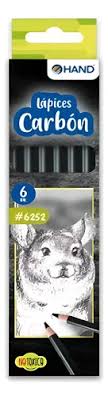 Set 12 Lapices Carbón Soft, Medium y Hard Hand