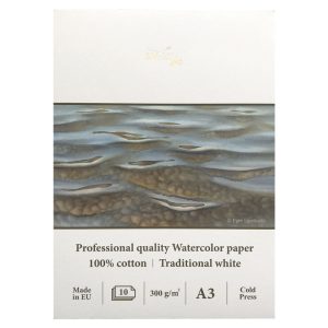 Block Pro Acuarela 100% algodón A3, 300 gr SMLT