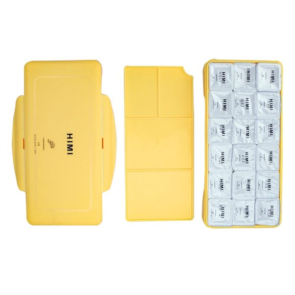 Set Gouache 18 Colores / 30gr (Estuche Amarillo) Himi - Imagen 2