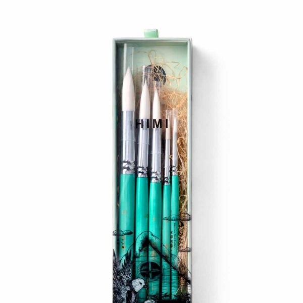 Set de 5 Pinceles Little Bird Acuarela Himi