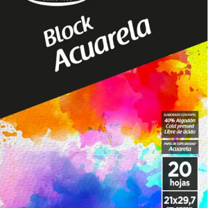 Block Acuarela A4 300gr Artel