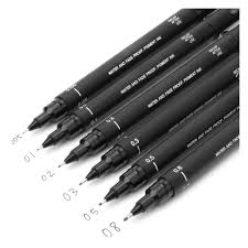 Tiralíneas Fine Line Negro Uni Pin