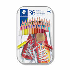 Set 36 Lápices de Colores Caja Metálica Staedtler
