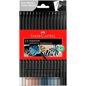 Set 15 Lápices de Colores Neutros SuperSoft Faber Castell