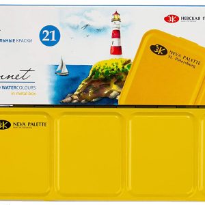 Acuarela 21 Colores Caja Metálica Sonnet Nevskaya Palitra
