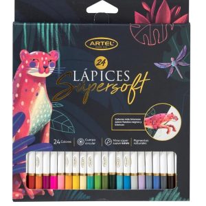 Set 24 Lápices de colores Super Soft Artel