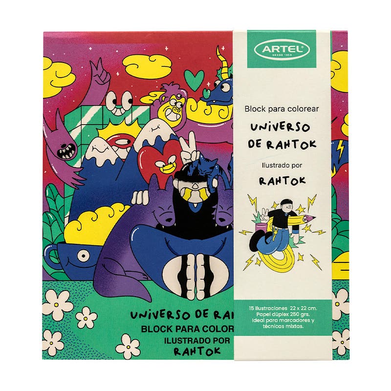 Block Para Colorear Universo de Rahtok Artel