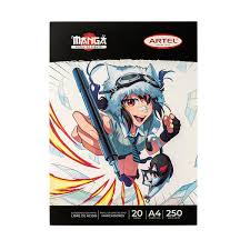 Block Dibujo Manga A4 20 Hojas Artel